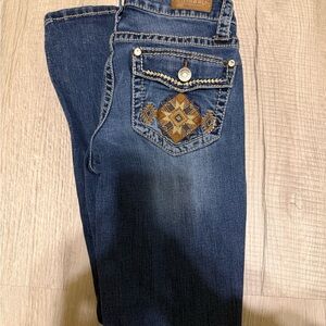 Shyanne Denim with Gold Embroidery